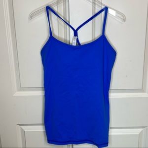 Lululemon Power Y Tank 12 Womens Blue Top Yoga Athletic Womens Racerback Bra